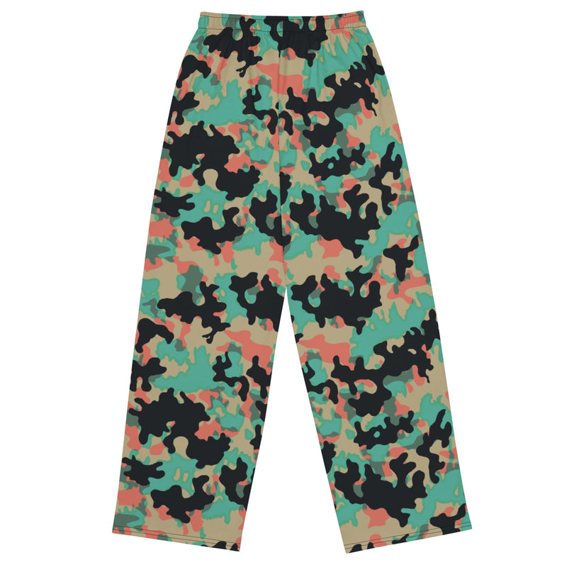 Oak Leaf Duby CAMO Unisex Wide-Leg Leisure Pants - Pant