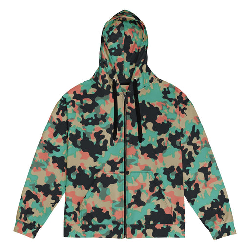 Oak Leaf Duby CAMO Unisex Zip Hoodie - 2XS