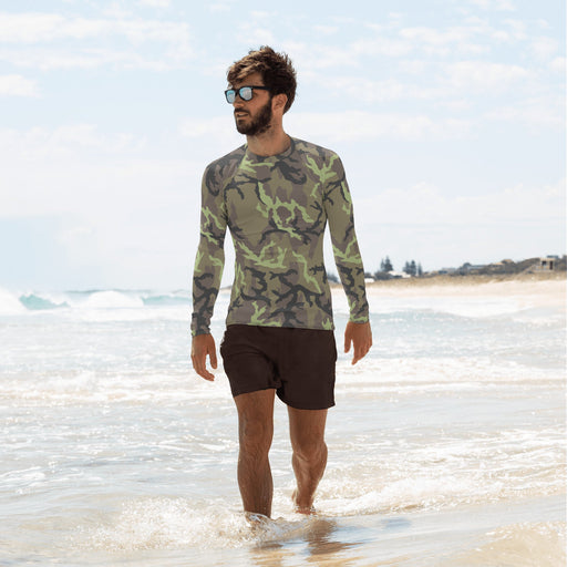 Leaf VZ95 CAMO Mens Long-Sleeve Rash Guard - XS