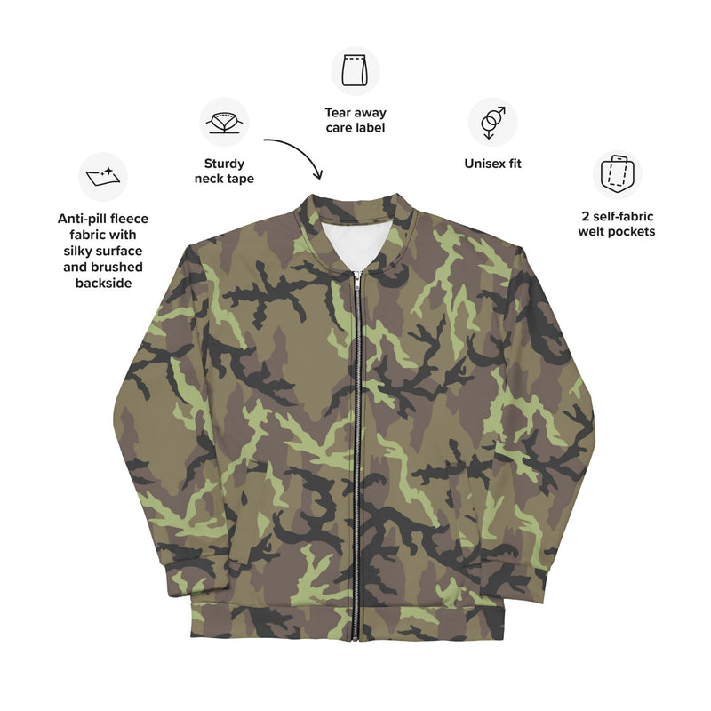 Leaf VZ95 CAMO Unisex Bomber Jacket