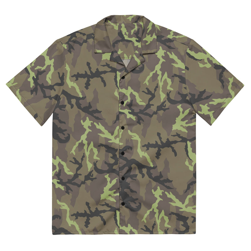 Leaf VZ95 CAMO Unisex Short-Sleeve Button Shirt - 2XS - Button-Up