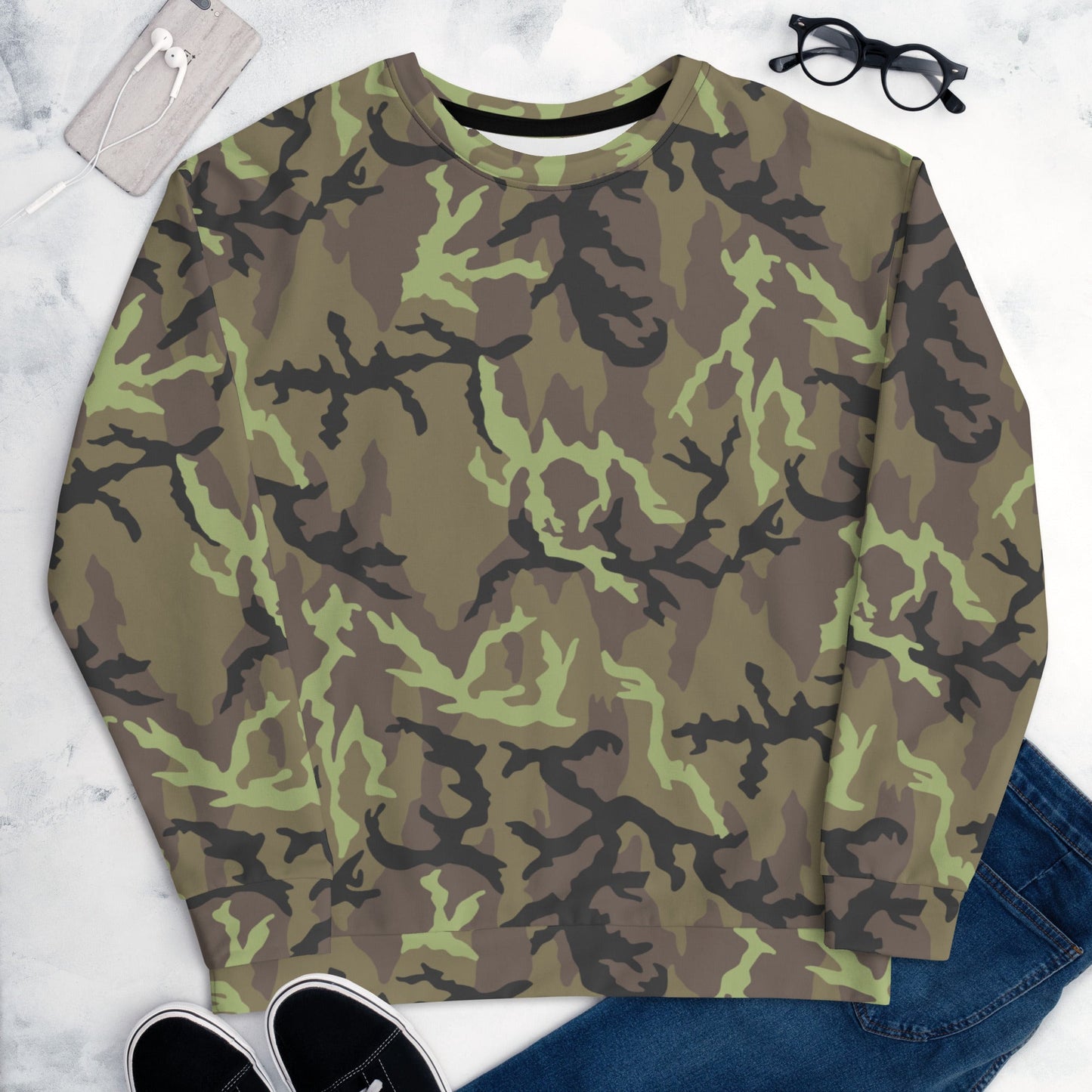 Czech Leaf VZ95 CAMO Unisex Sweatshirt - Sweatshirts