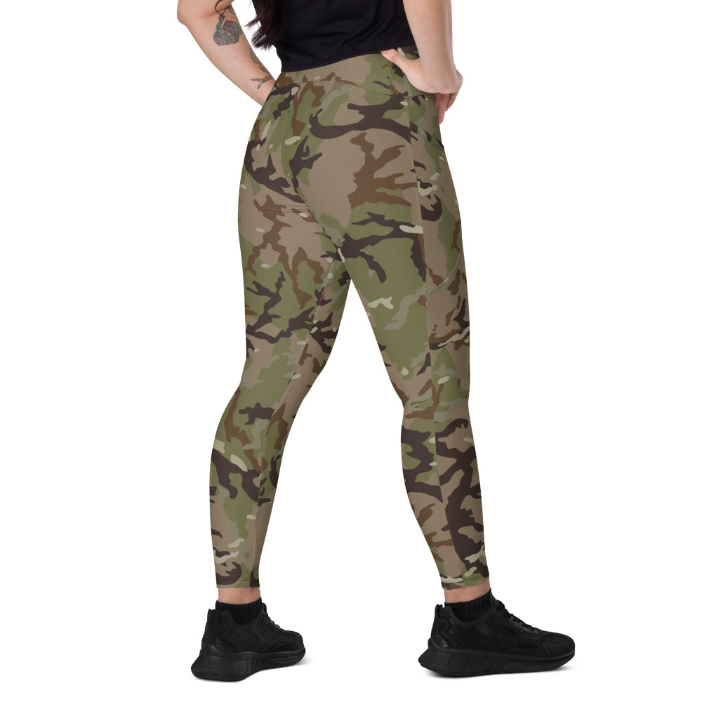 Czech MAD21 Multi CAMO Leggings with pockets - 2XS - Womens With Pockets