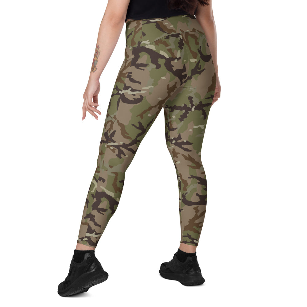 Czech MAD21 Multi CAMO Leggings with pockets - Womens With Pockets