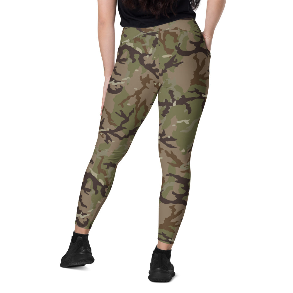 Czech MAD21 Multi CAMO Leggings with pockets - Womens With Pockets