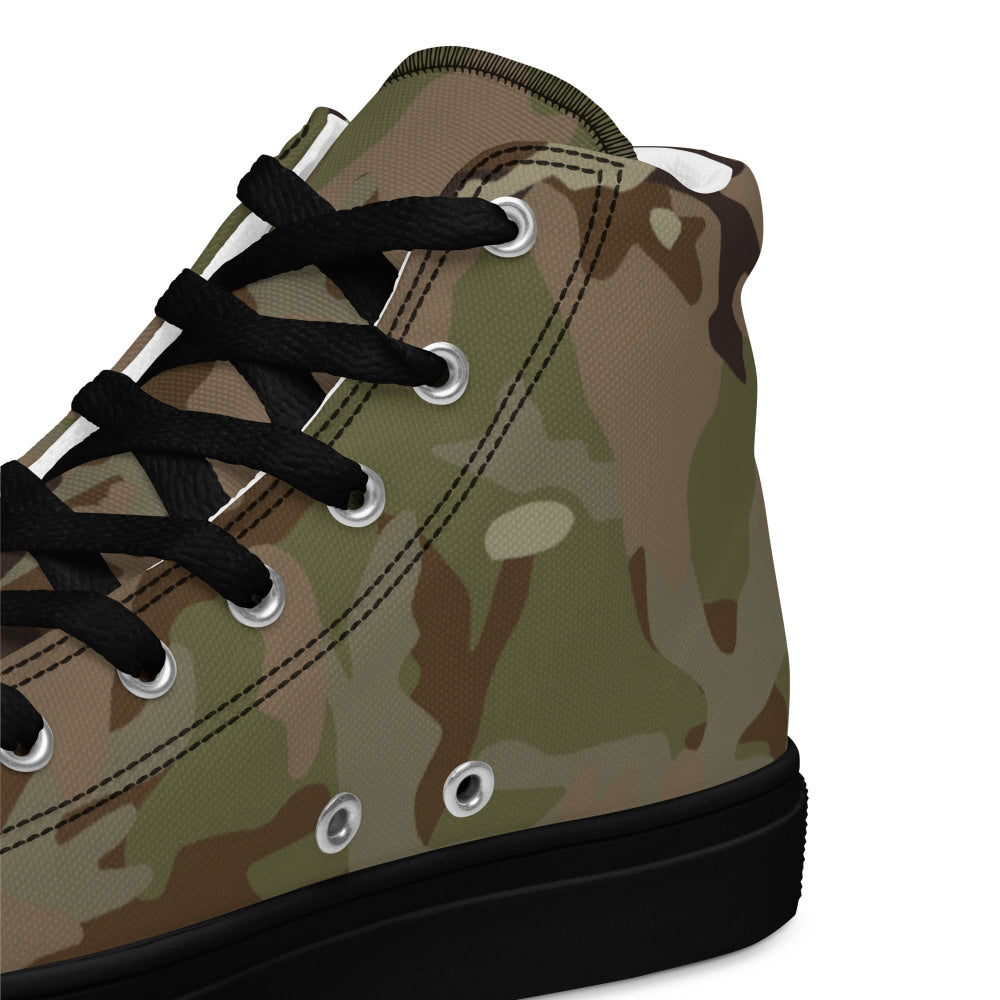 Czech MAD21 Multi CAMO Men’s high top canvas shoes - Mens High Top Canvas Shoes