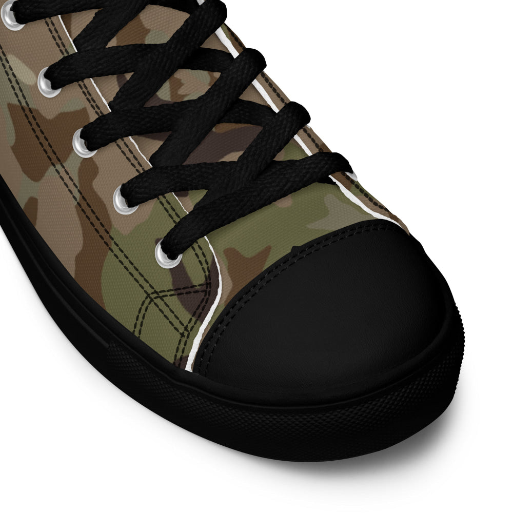 Czech MAD21 Multi CAMO Men’s high top canvas shoes - Mens High Top Canvas Shoes