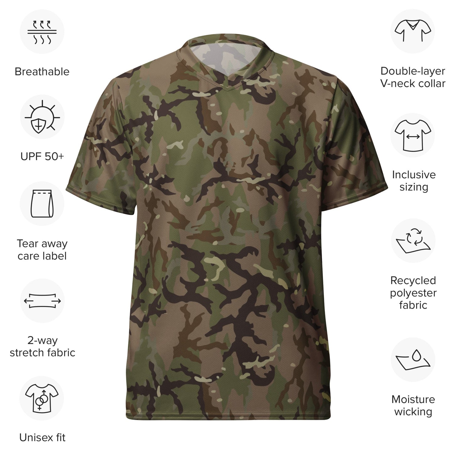 Czech Multi-terrain MAD21 CAMO unisex sports jersey - Sports Jerseys