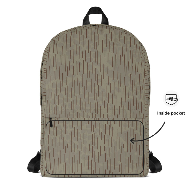 Rainstripe Needles and Clouds Brown CAMO Backpack