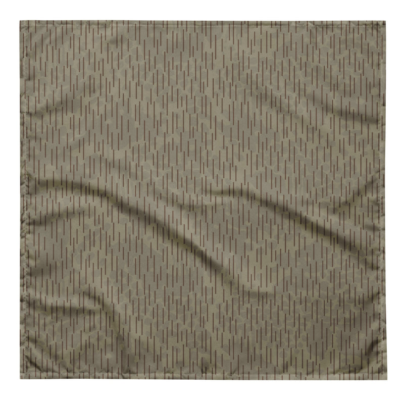 Rainstripe Needles and Clouds Brown CAMO Bandana - L