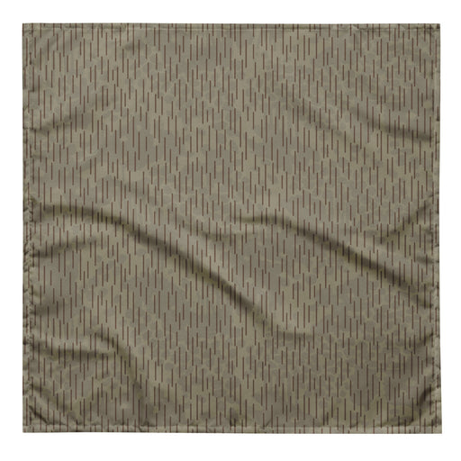 Rainstripe Needles and Clouds Brown CAMO Bandana - L - Head