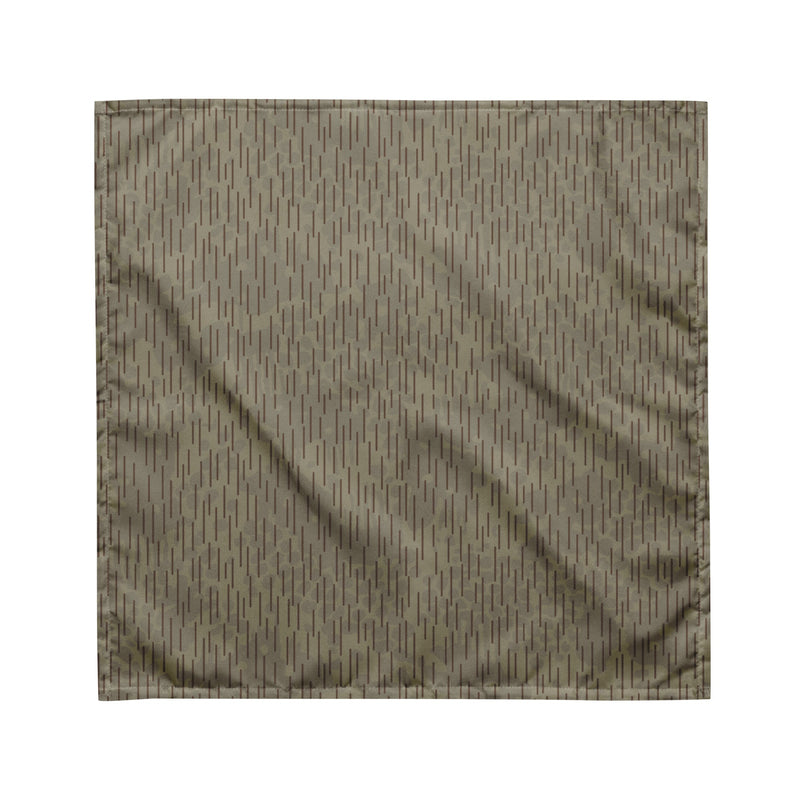 Rainstripe Needles and Clouds Brown CAMO Bandana - M
