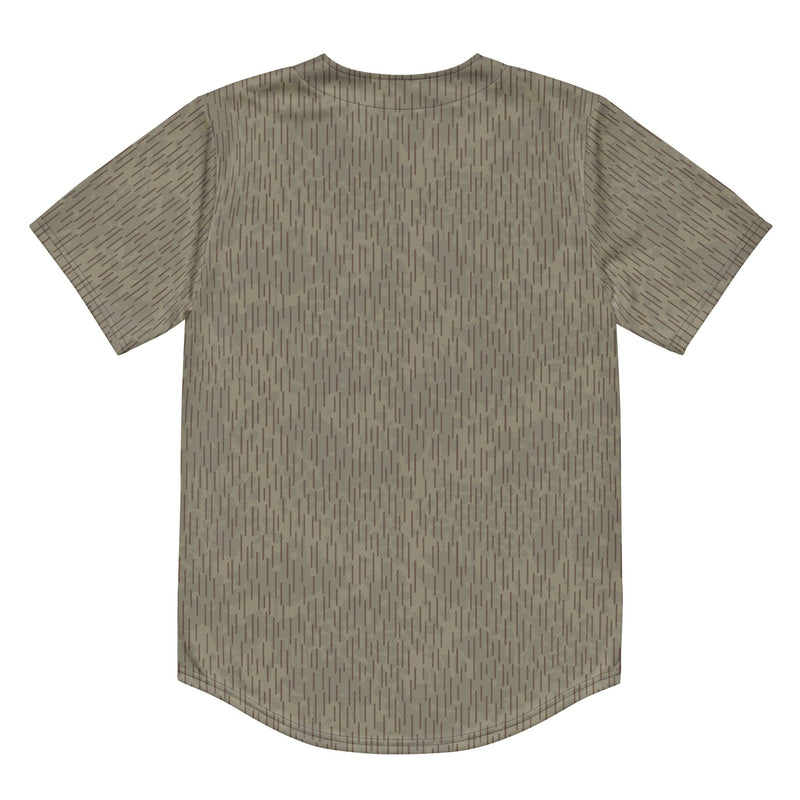Rainstripe Needles and Clouds Brown CAMO Unisex Baseball Jersey