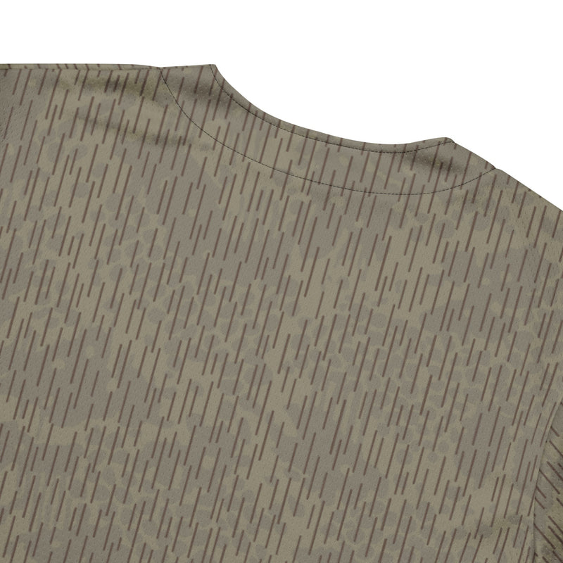 Rainstripe Needles and Clouds Brown CAMO Unisex Baseball Jersey