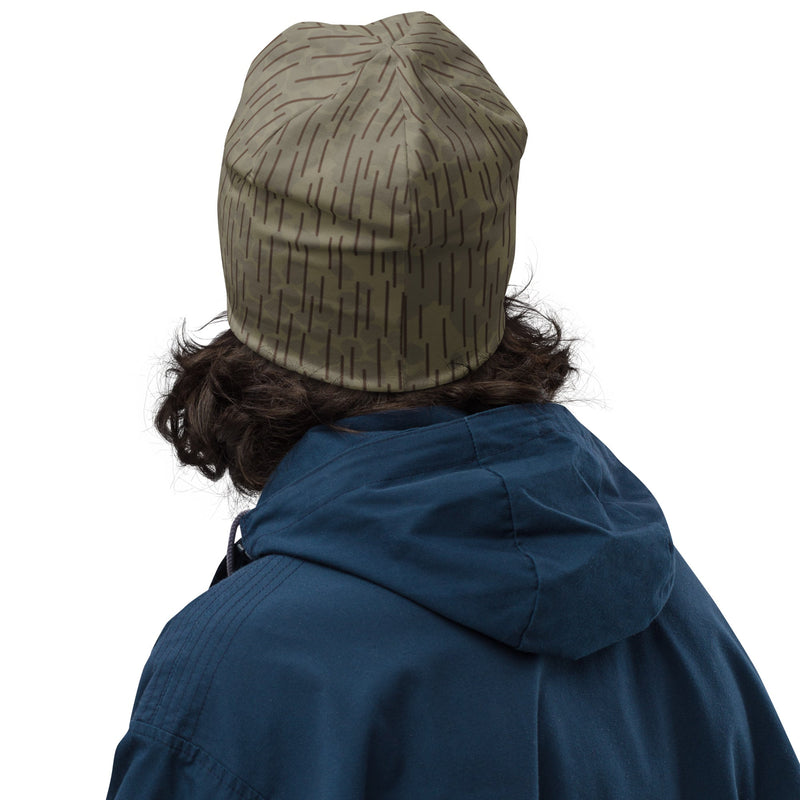 Rainstripe Needles and Clouds Brown CAMO Beanie