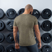 Rainstripe Needles and Clouds Brown CAMO Mens Athletic T-Shirt - Shirt