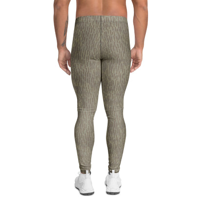 Czech Needles and Clouds Rainstripe Brown CAMO Mens Leggings