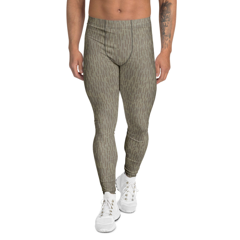 Rainstripe Needles and Clouds Brown CAMO Mens Leggings - XS - Men