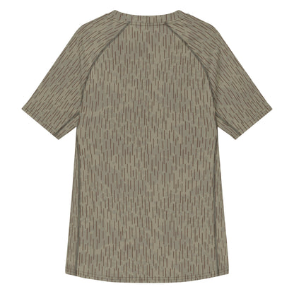 Czech Needles and Clouds Rainstripe Brown CAMO Mens Short-Sleeve Rash Guard