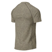 Rainstripe Needles and Clouds Brown CAMO Mens Short-Sleeve Rash Guard