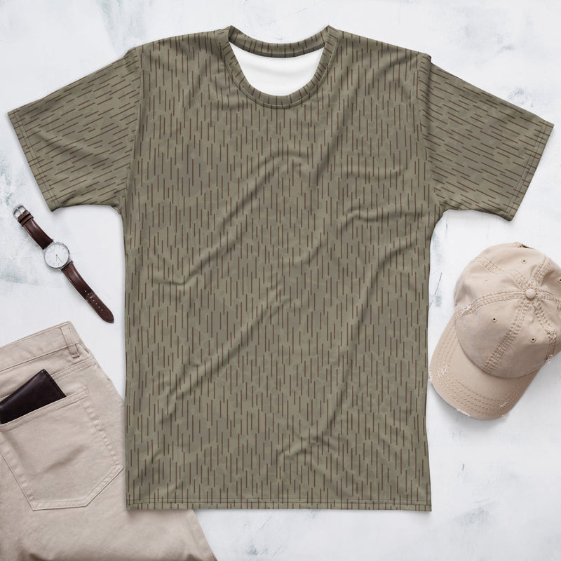 Rainstripe Needles and Clouds Brown CAMO Mens T-Shirt - XS