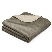 Rainstripe Needles and Clouds Brown CAMO Sherpa Blanket