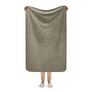 Rainstripe Needles and Clouds Brown CAMO Sherpa Blanket - 37″×57″
