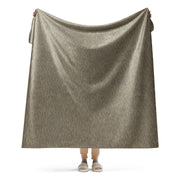 Rainstripe Needles and Clouds Brown CAMO Sherpa Blanket - 60″×80″