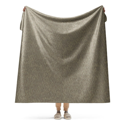 Rainstripe Needles and Clouds Brown CAMO Sherpa Blanket - 60″×80″