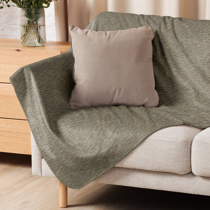 Czech Needles and Clouds Rainstripe Brown CAMO Sherpa blanket - Blankets