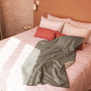 Rainstripe Needles and Clouds Brown CAMO Sherpa Blanket