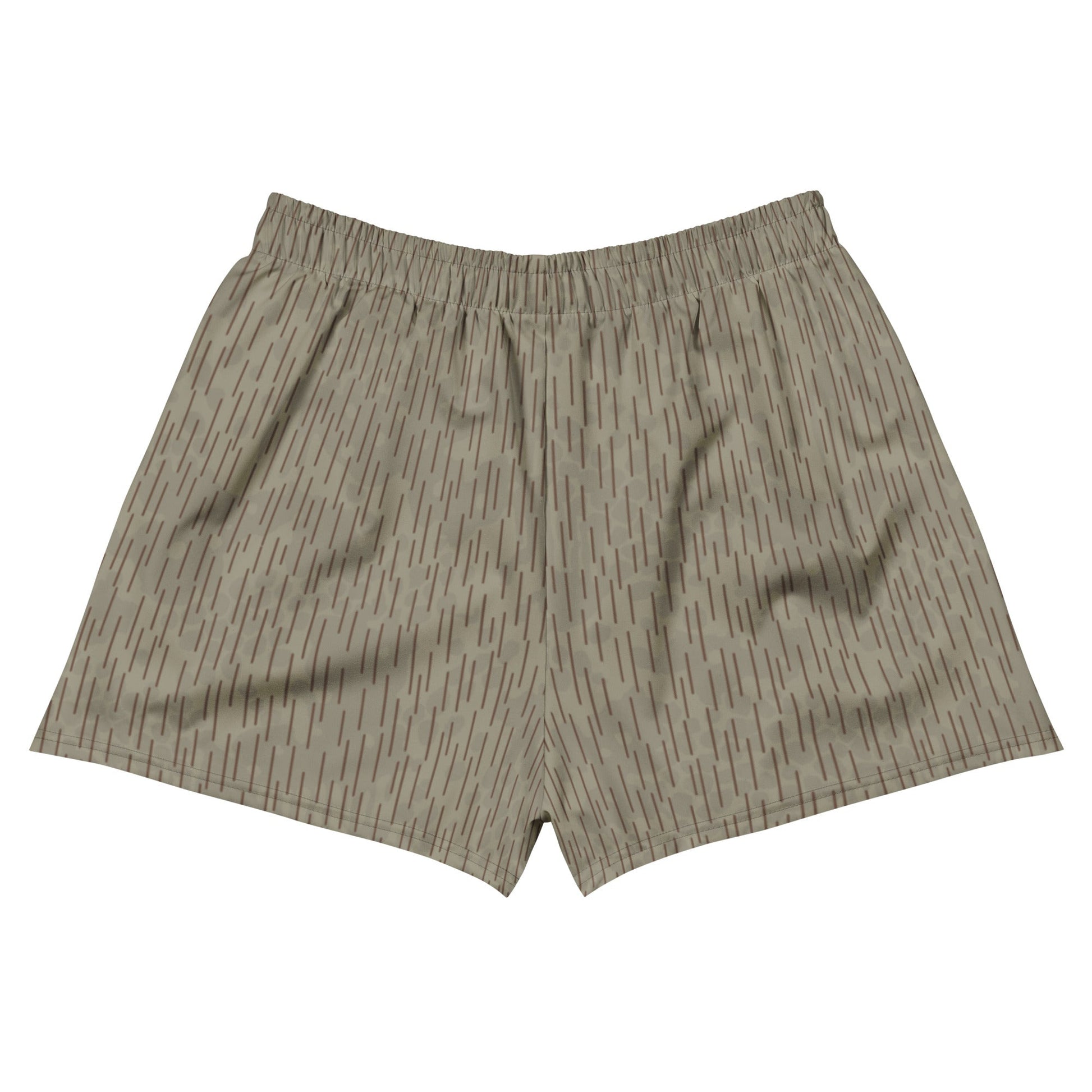 Czech Needles and Clouds Rainstripe Brown CAMO Unisex Athletic Shorts
