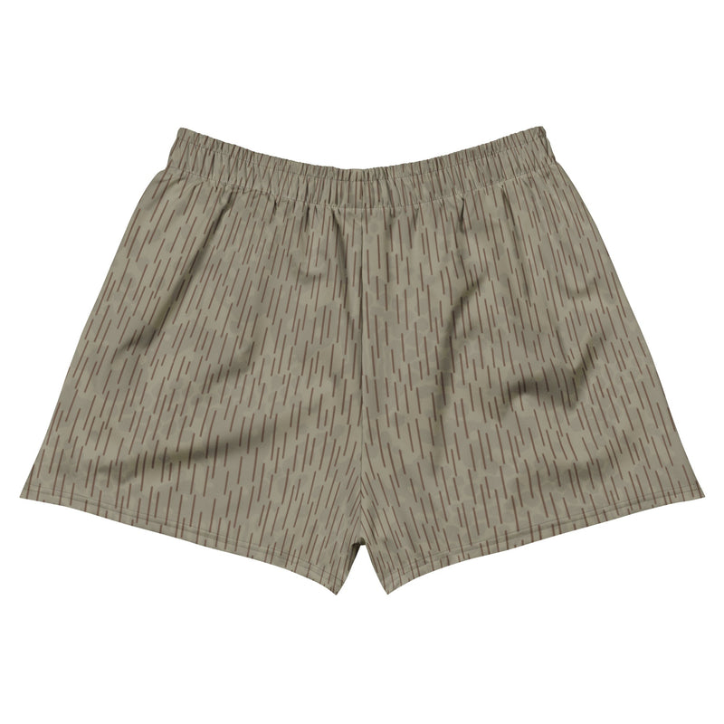 Rainstripe Needles and Clouds Brown CAMO Unisex Athletic Shorts