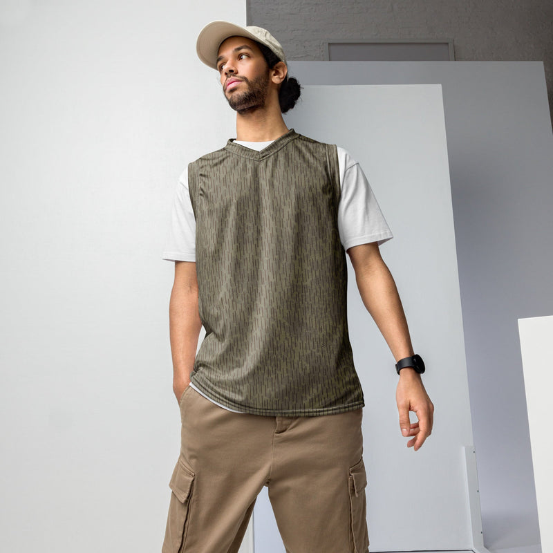 Rainstripe Needles and Clouds Brown CAMO Unisex Basketball Jersey - 2XS
