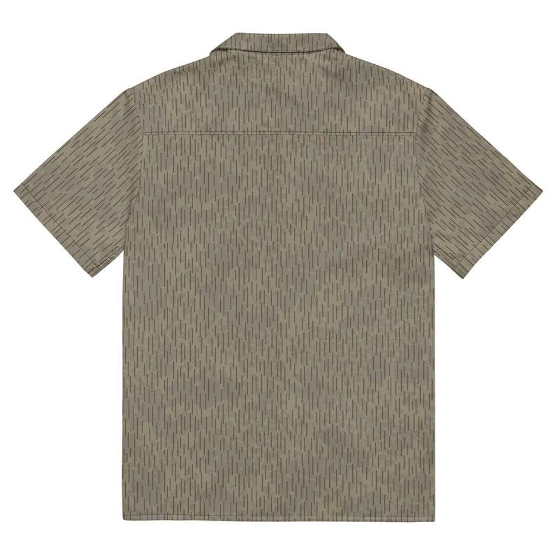 Rainstripe Needles and Clouds Brown CAMO Unisex Short-Sleeve Button Shirt