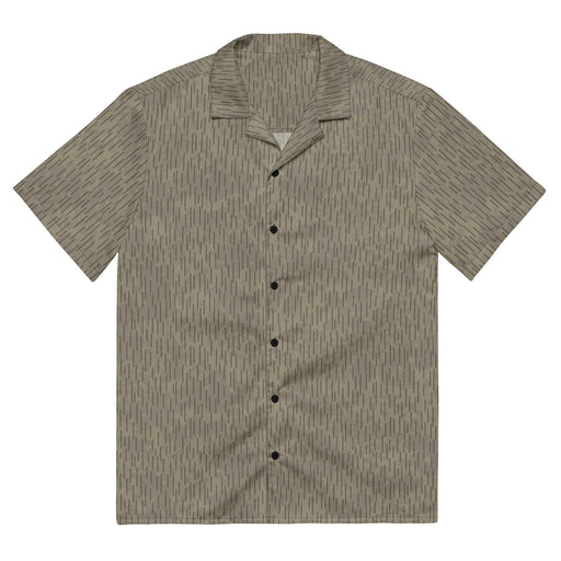 Rainstripe Needles and Clouds Brown CAMO Unisex Short-Sleeve Button Shirt - 2XS - Button-Up
