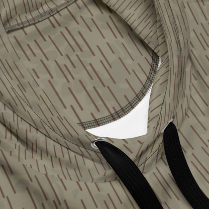 Czech Needles and Clouds Rainstripe Brown CAMO Unisex Hoodie - Hoodies