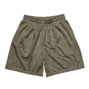 Rainstripe Needles and Clouds Brown CAMO Unisex Mesh Shorts - 2XS
