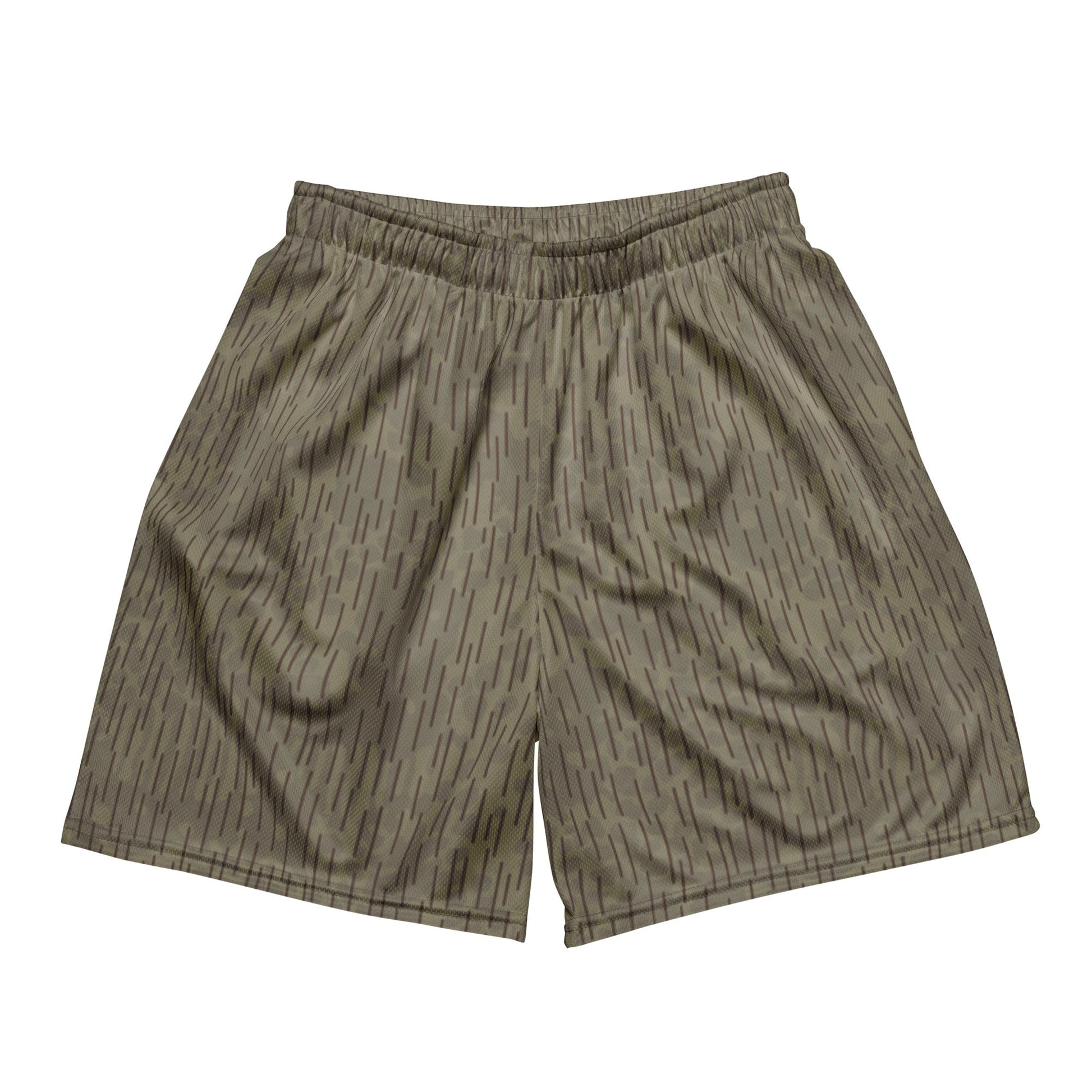 Czech Needles and Clouds Rainstripe Brown CAMO Unisex mesh shorts - 2XS - Mesh Shorts