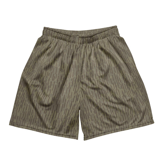 Czech Needles and Clouds Rainstripe Brown CAMO Unisex mesh shorts - 2XS - Mesh Shorts