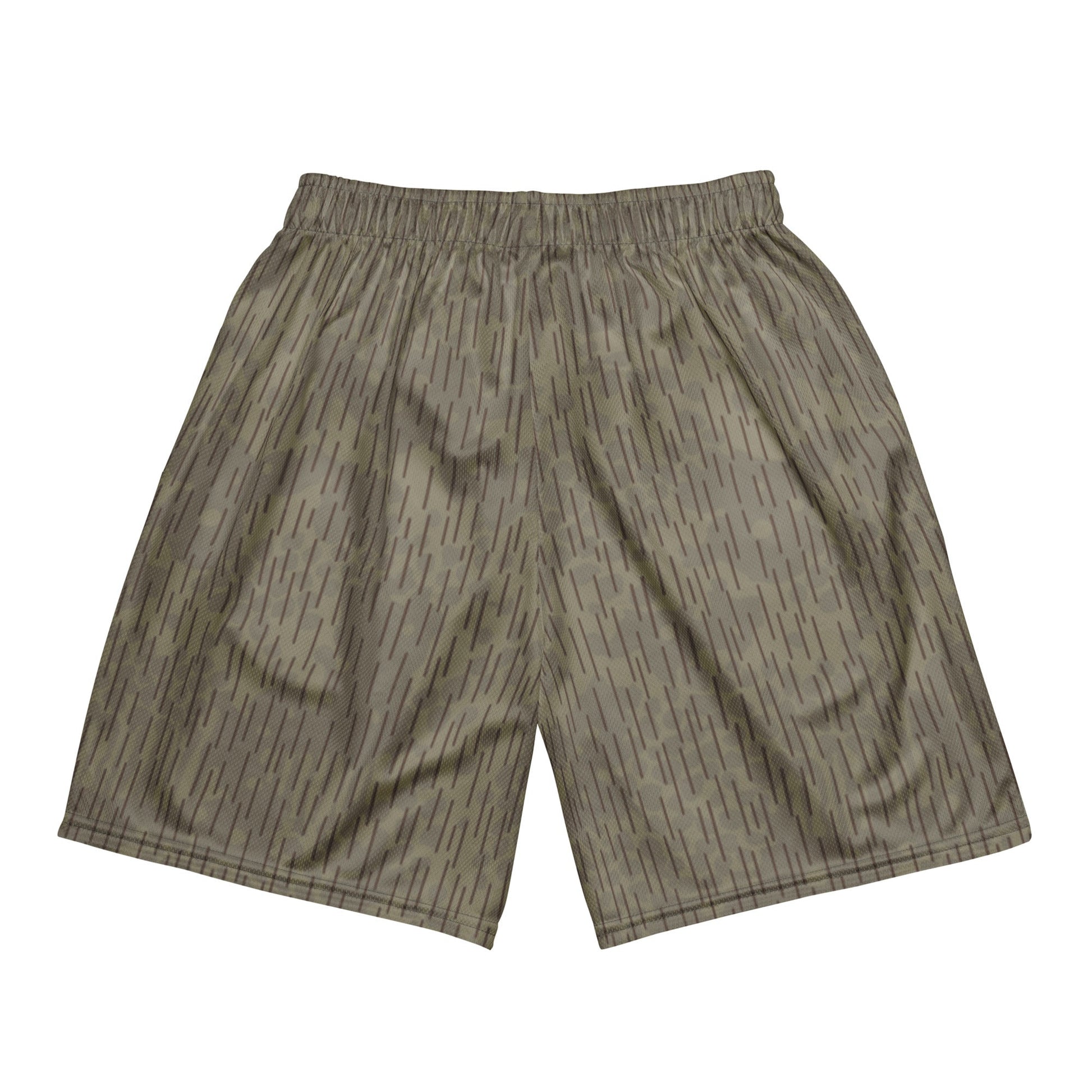 Czech Needles and Clouds Rainstripe Brown CAMO Unisex mesh shorts - Mesh Shorts