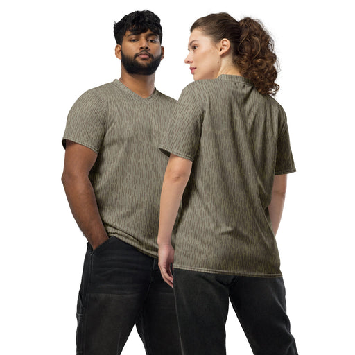 Rainstripe Needles and Clouds Brown CAMO Unisex Sports Jersey - 2XS