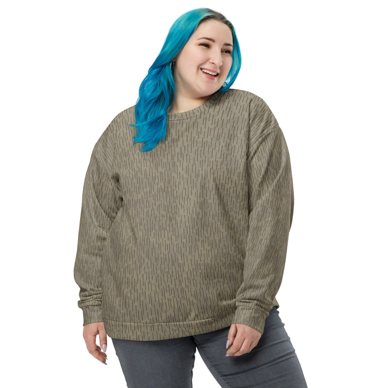 Rainstripe Needles and Clouds Brown CAMO Unisex Sweatshirt
