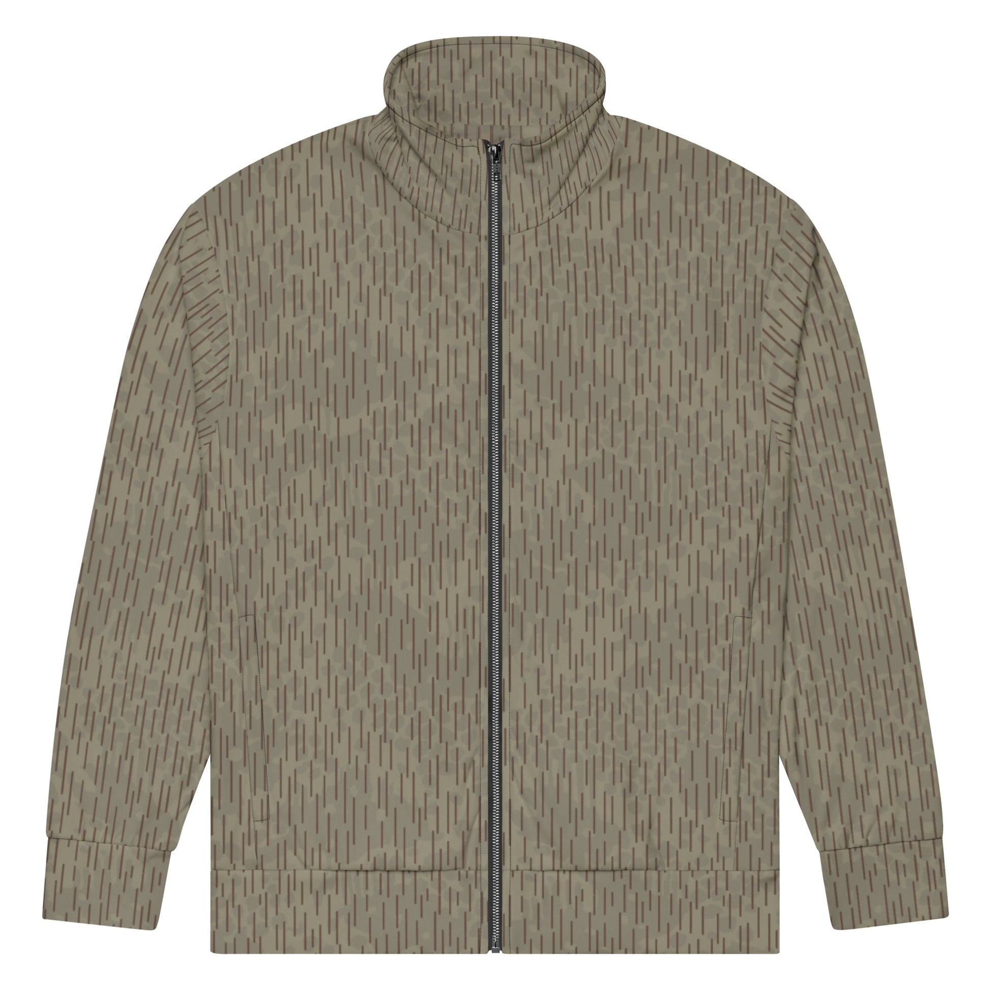 Czech Needles and Clouds Rainstripe Brown CAMO Unisex track jacket - Track Jackets