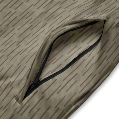 Czech Needles and Clouds Rainstripe Brown CAMO Unisex track jacket - Track Jackets