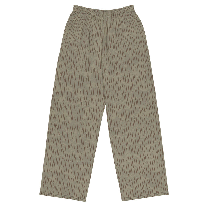 Rainstripe Needles and Clouds Brown CAMO Unisex Wide-Leg Leisure Pants - 2XS - Pant