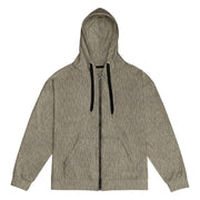 Rainstripe Needles and Clouds Brown CAMO Unisex Zip Hoodie - 2XS