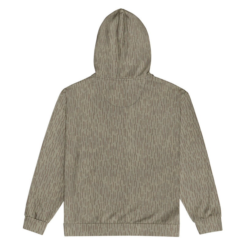 Rainstripe Needles and Clouds Brown CAMO Unisex Zip Hoodie