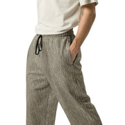 Rainstripe Needles and Clouds Brown CAMO Unisex Wide-Leg Joggers