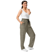 Rainstripe Needles and Clouds Brown CAMO Unisex Wide-Leg Joggers